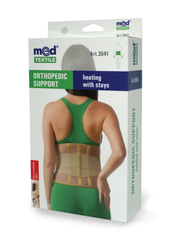 M3041 Lombostat Corset (with heating effect and 3 rigid splints) Medtextile, M3041