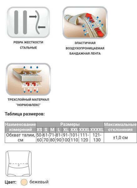 M3011 Suport medical sacro-lombar elastic (cu 4 sejururi)