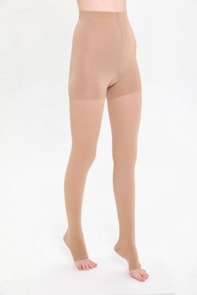 LYON Compression tights for varicose veins  18-21 mmHg.(Class 1), open toes VG015