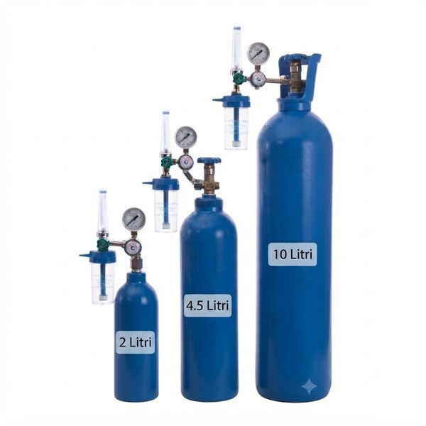 Oxygen Medical bottle with reducer - complete set