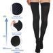 LYON Long compression stockings for varicose veins 18-21 mmHg.(class 1), closed toes VG014
