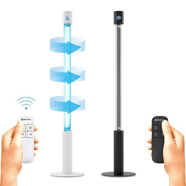 Lampa bactericida cu suport din metal cu telecomanda 15W 360&deg; telecomanda 15W  фото