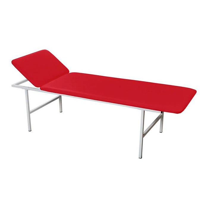 Medical cot with adjustable head section