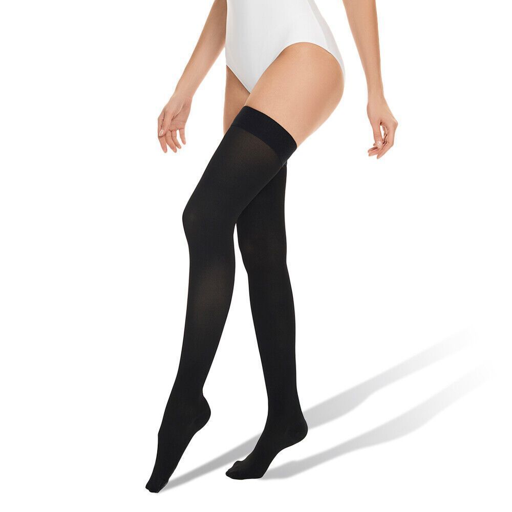 LYON Long compression stockings for varicose veins 22-32 mmHg.(Class 2), closed toes VG006