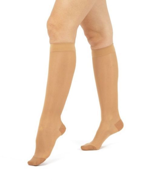 "Puffix" Preventive compression stockings 140 DEN  -&nbsp;14-18 mm Hg- knee-high stockings K1 PV-101, Beige, L/3