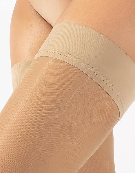 Preventive compression stockings 140 DEN-14-18 mm Hg - self-supporting with silicone CLAS 1 PV-100, L/3